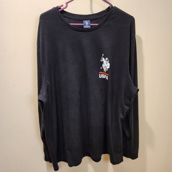 U.S. POLO ASSN.  men's Black long Sleeves Crew Neck tshirt size 2XL - Picture 5 of 13
